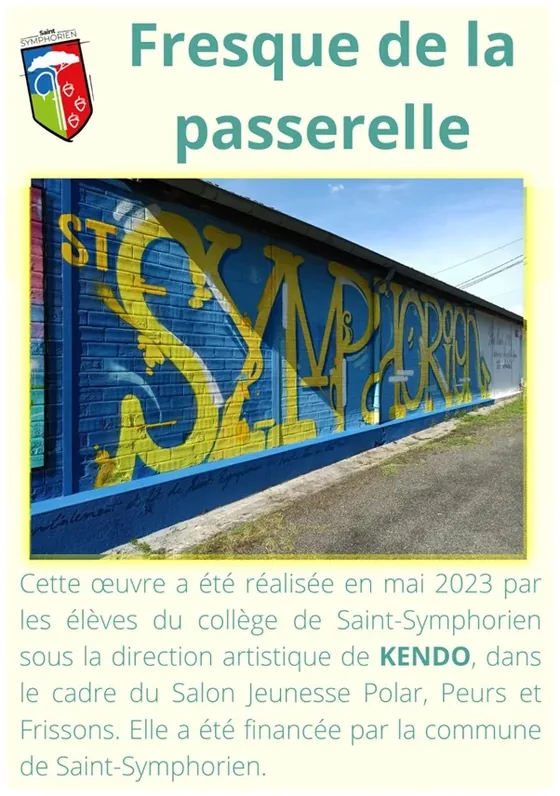 Fresque de la passerelle